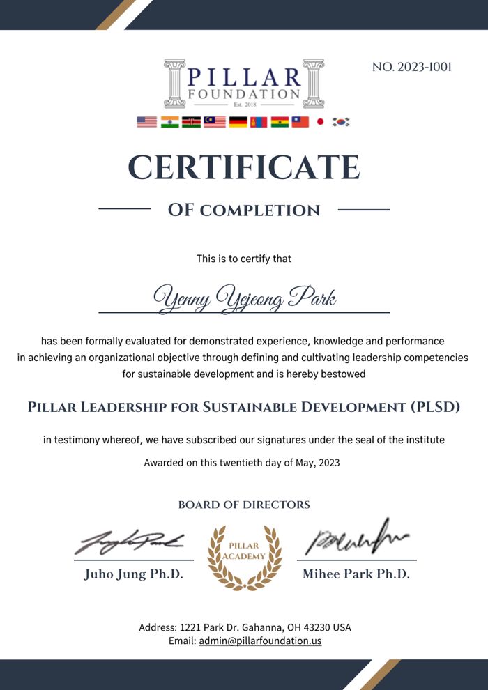 Certificate of Completion